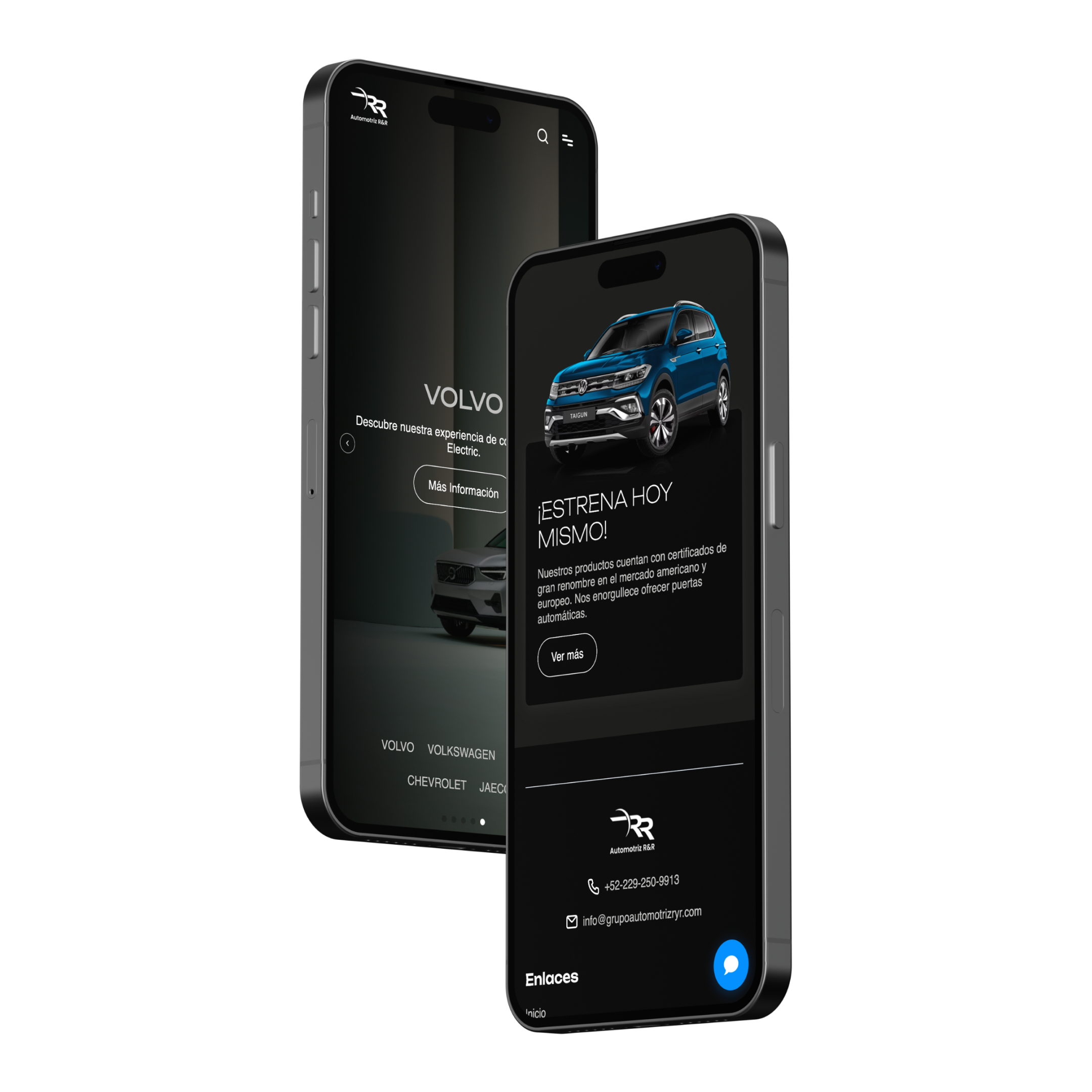 Portafolio Grupo Automotríz R&R, Desarrollo Web Veracruz